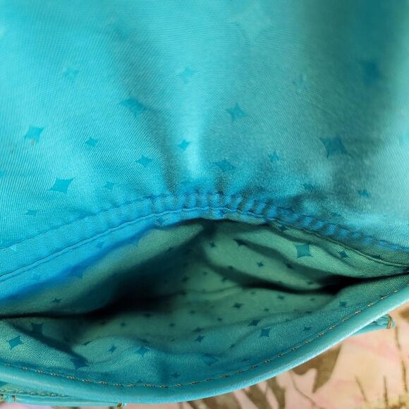 Fossil Morgan Traveler Crossbody Bag Turquoise Pebble Leather - Picture 10 of 16